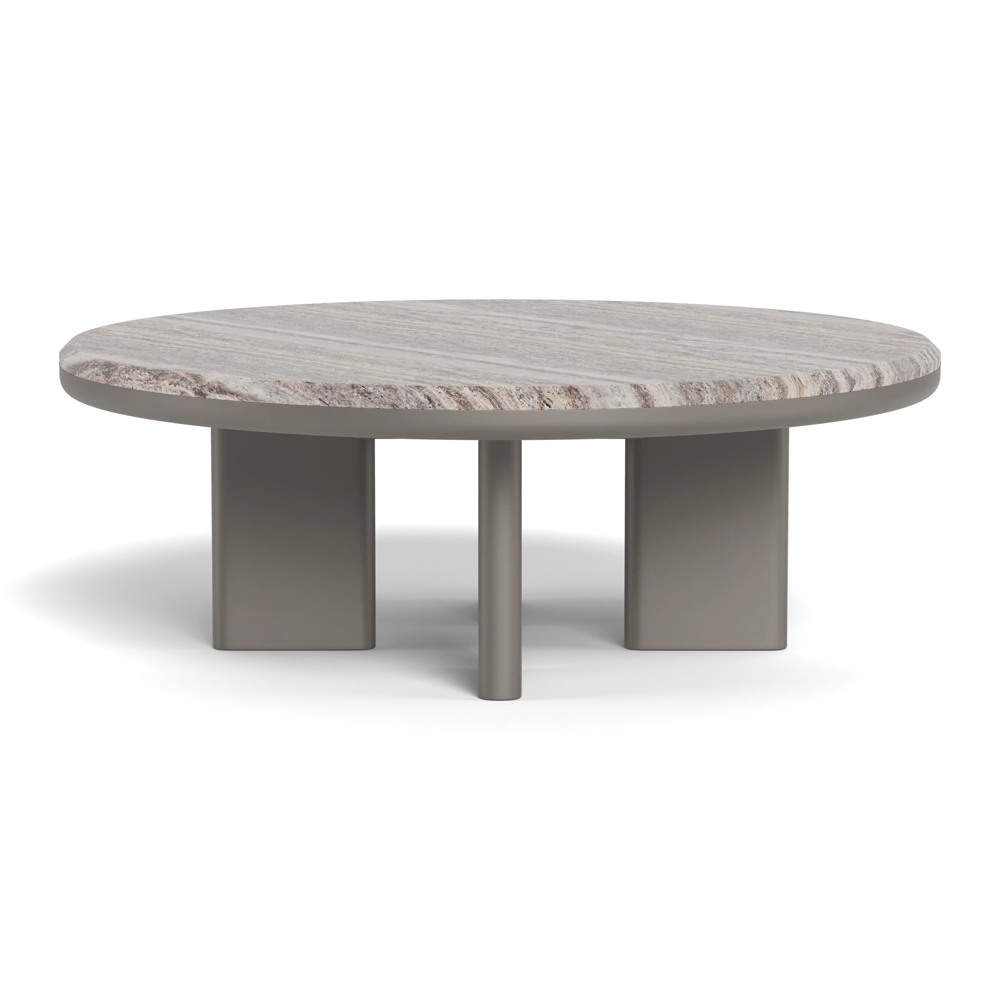 Palm Beach Aluminum Round Coffee Table - Image 11