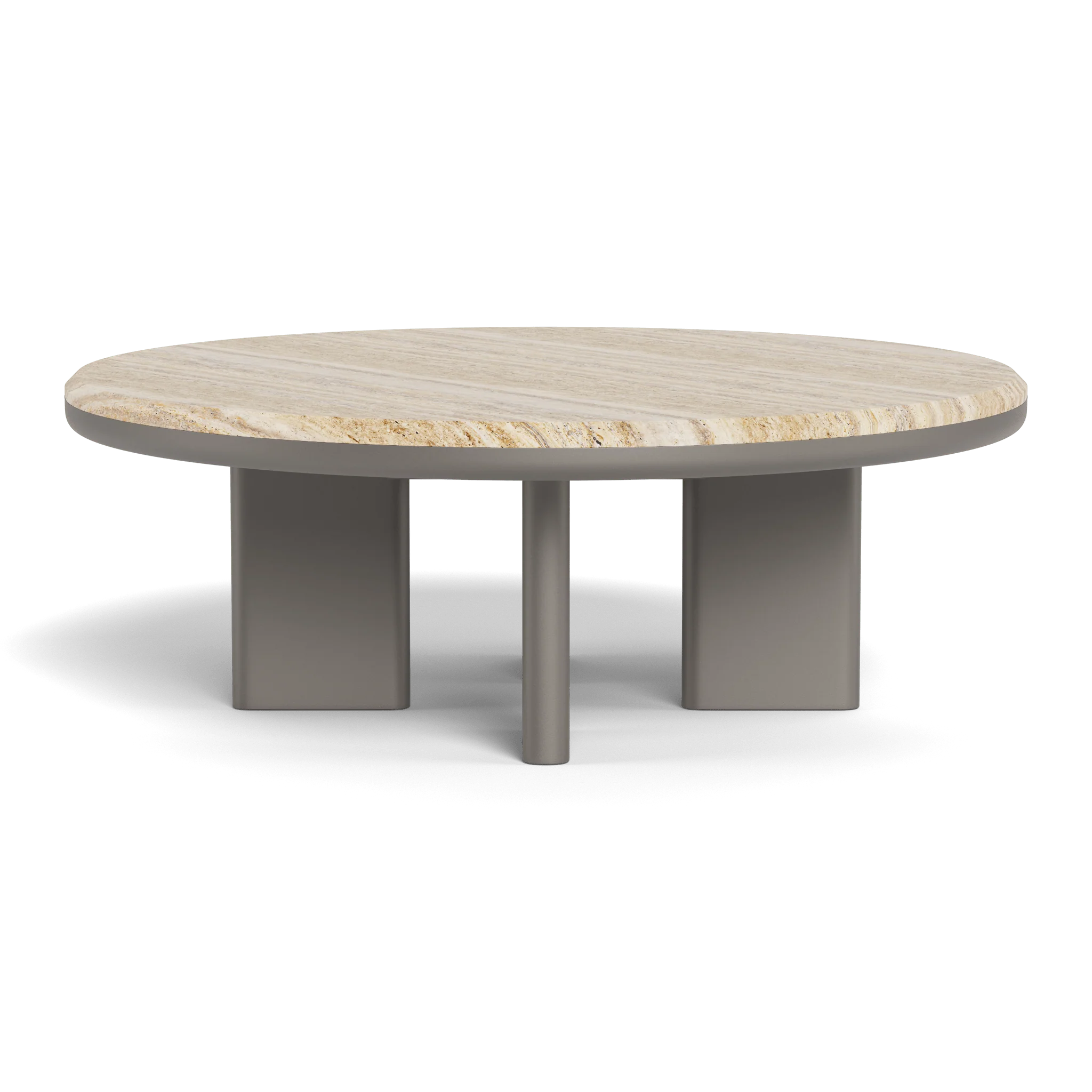 Palm Beach Aluminum Round Coffee Table - Image 12