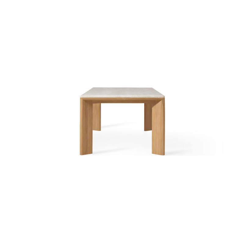 Palm Beach Teak Rectangle Dining Table - Image 4