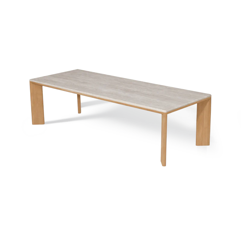 Palm Beach Teak Rectangle Dining Table - Image 5