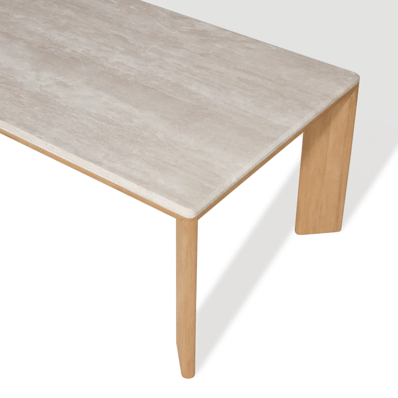 Palm Beach Teak Rectangle Dining Table - Image 7