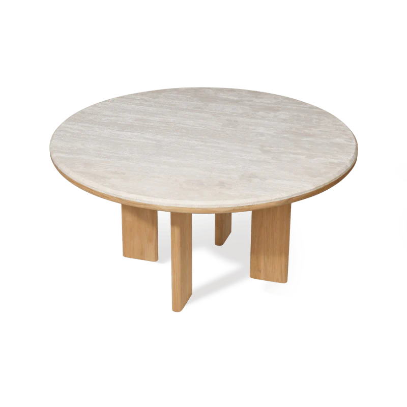 Palm Beach Teak Round Dining Table 60" - Image 6