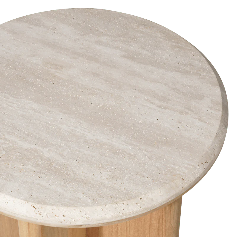 Palm Beach Teak Round Side Table - Image 6