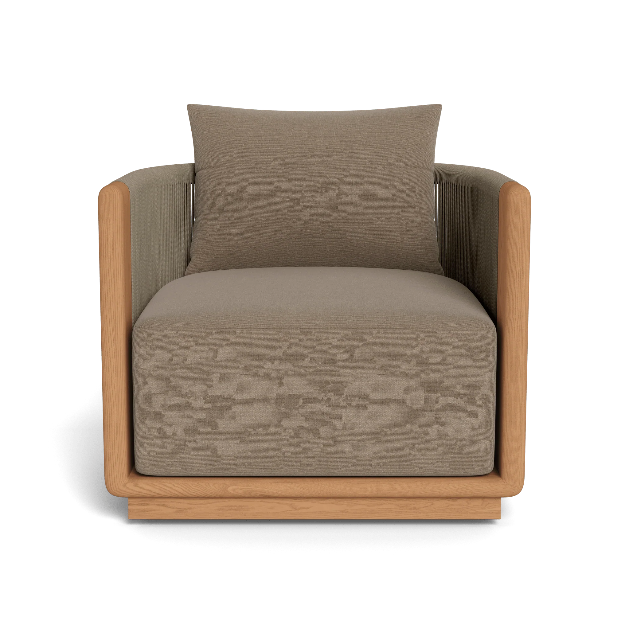 Palm Beach Teak Swivel Lounge Chair - Image 11