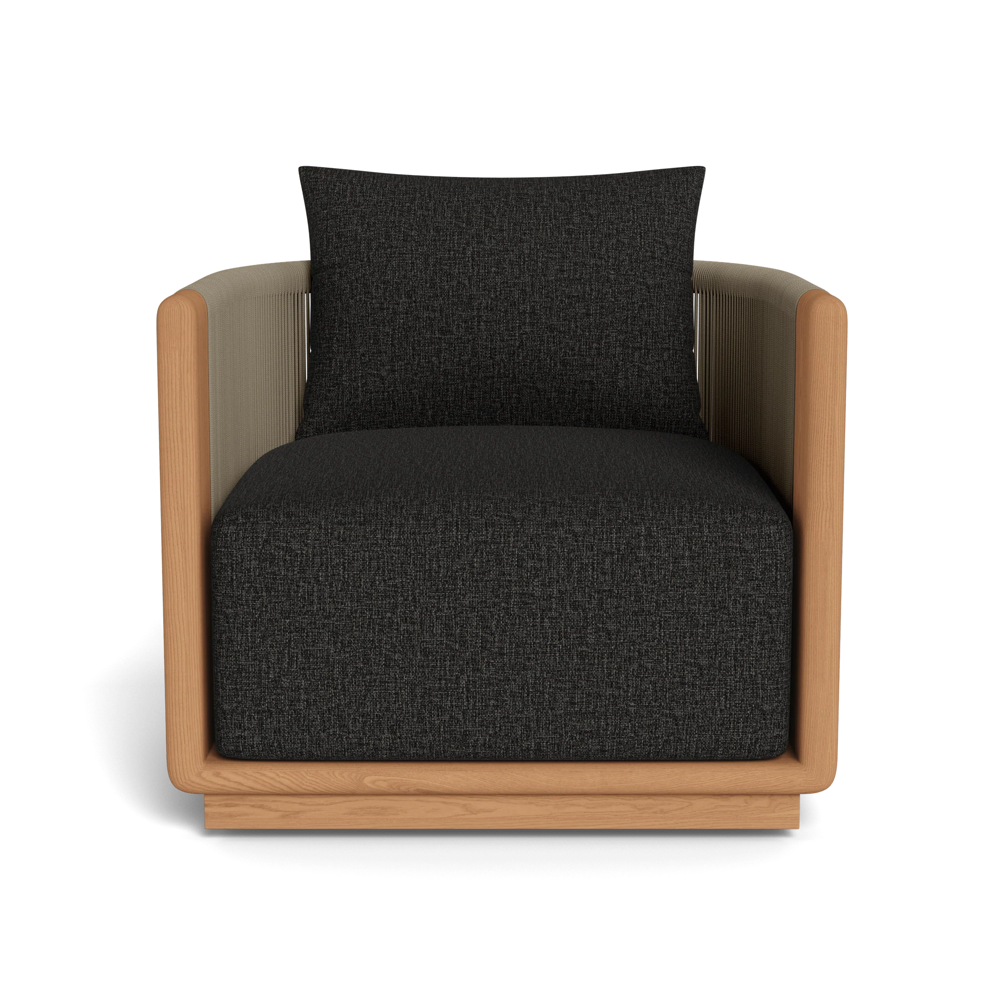 Palm Beach Teak Swivel Lounge Chair - Image 12