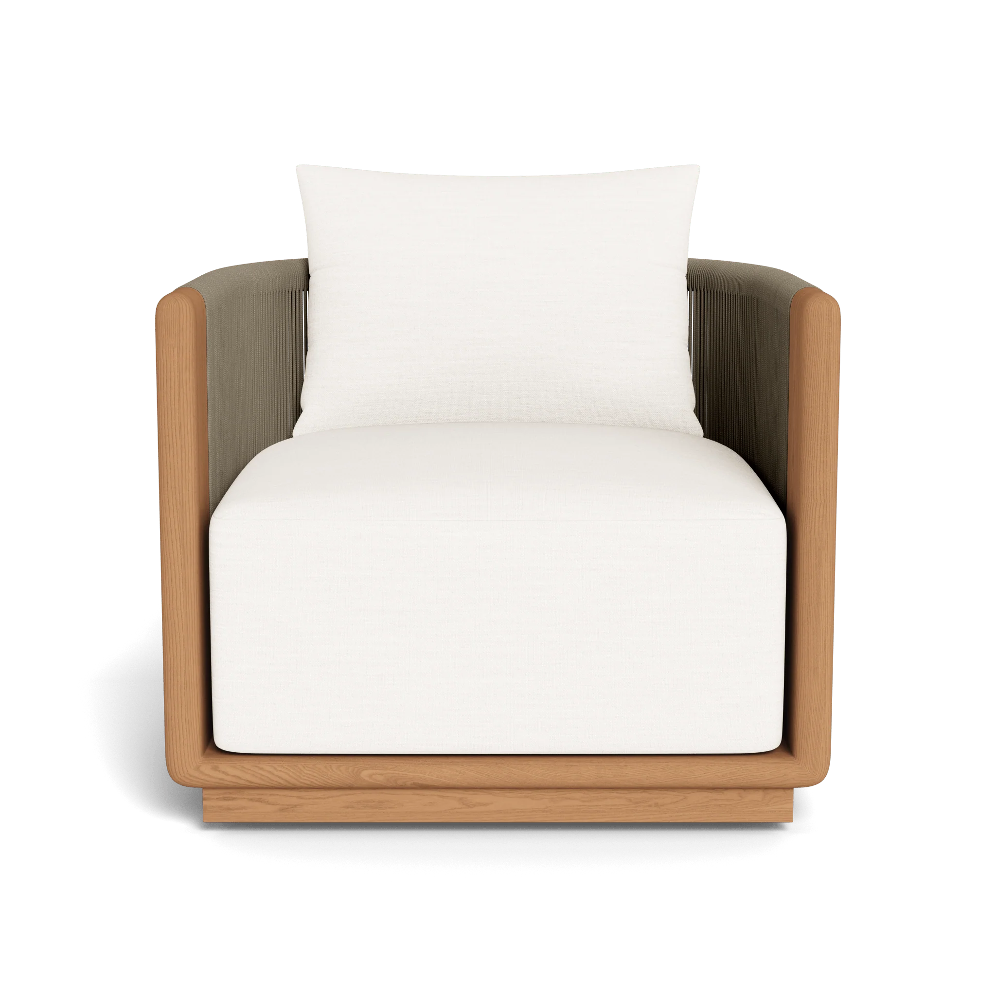 Palm Beach Teak Swivel Lounge Chair - Image 14