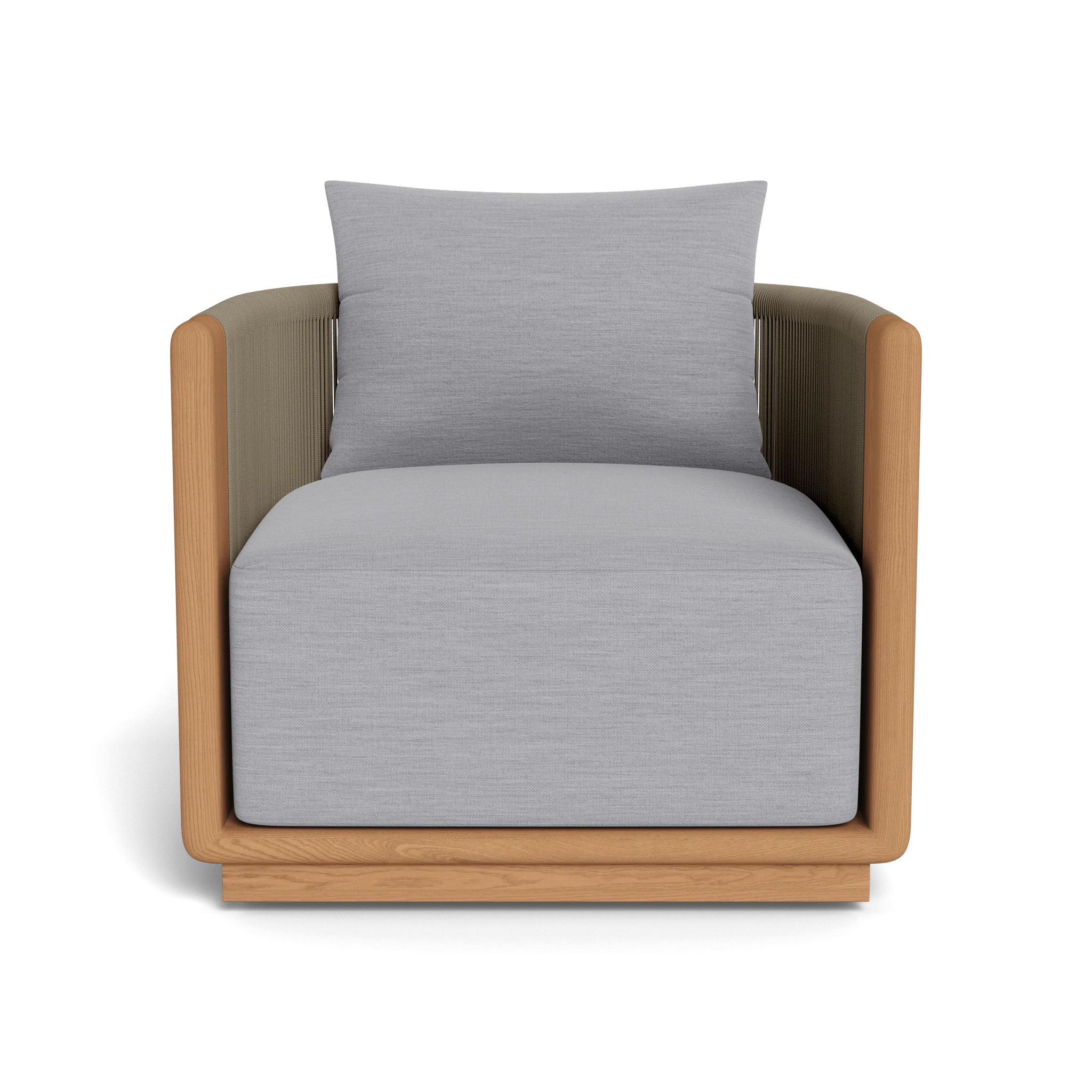 Palm Beach Teak Swivel Lounge Chair - Image 15