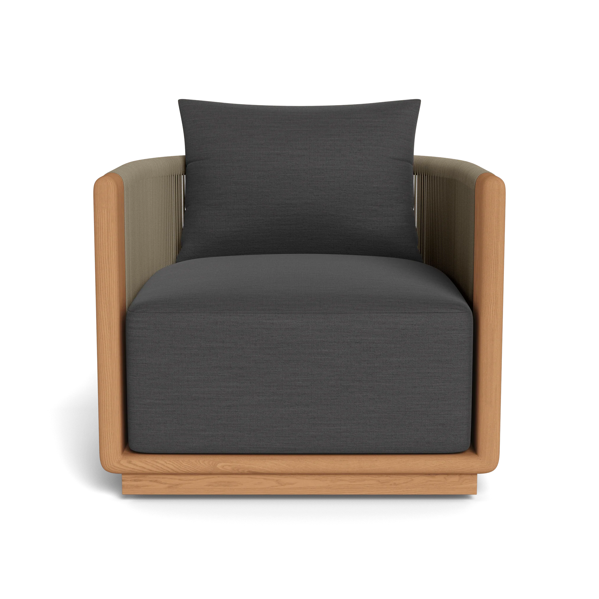 Palm Beach Teak Swivel Lounge Chair - Image 16