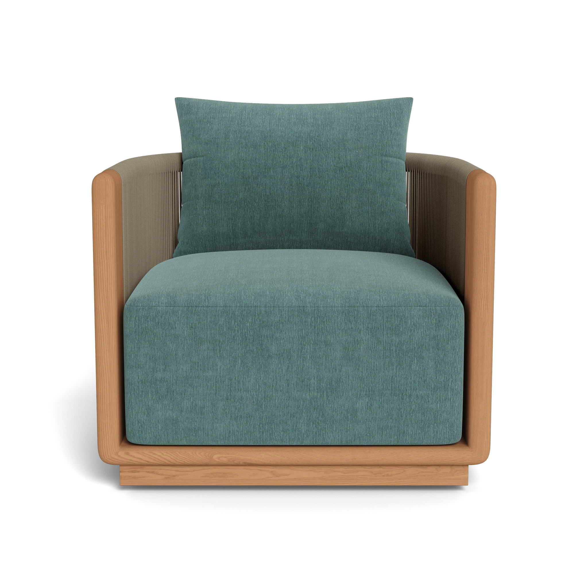 Palm Beach Teak Swivel Lounge Chair - Image 18