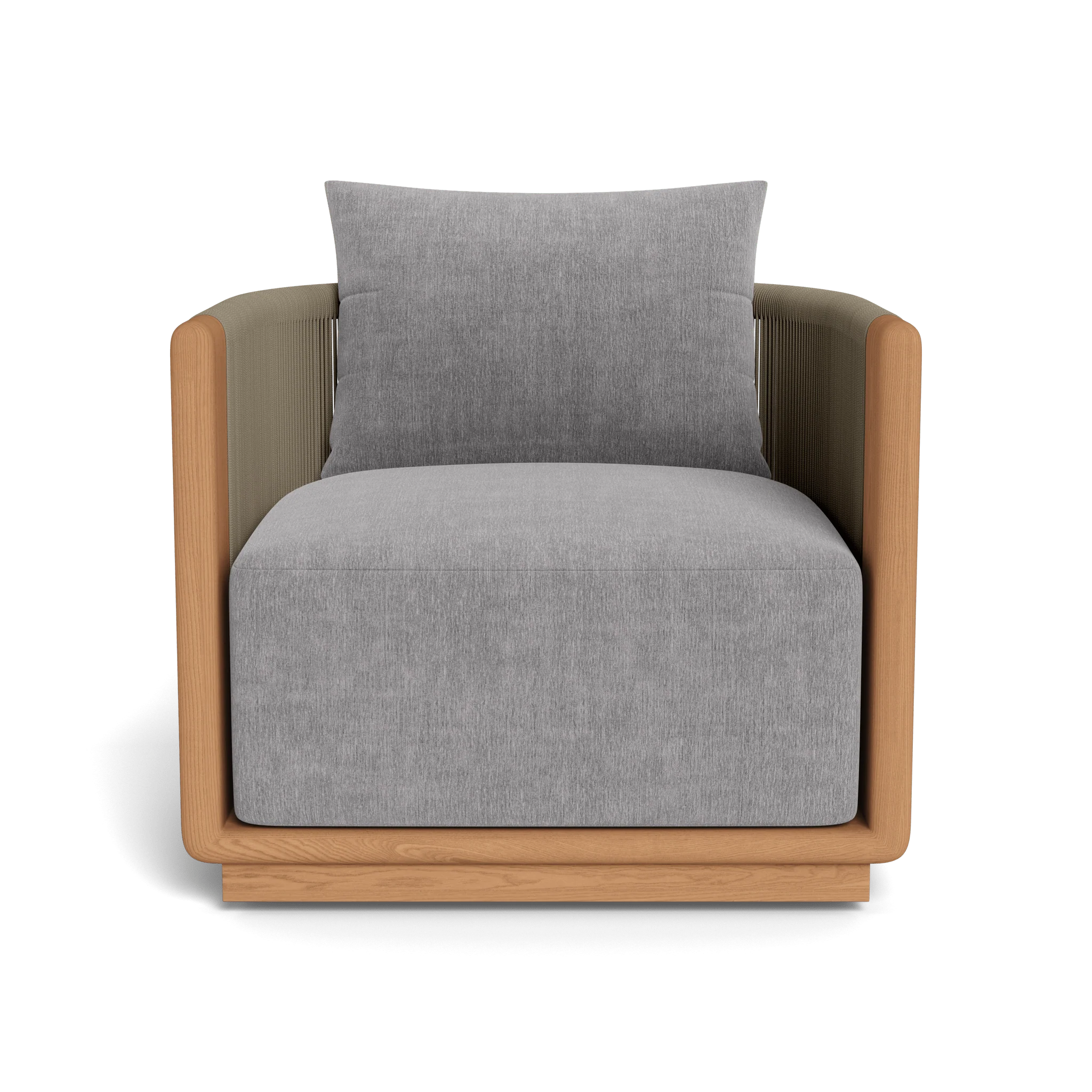Palm Beach Teak Swivel Lounge Chair - Image 19
