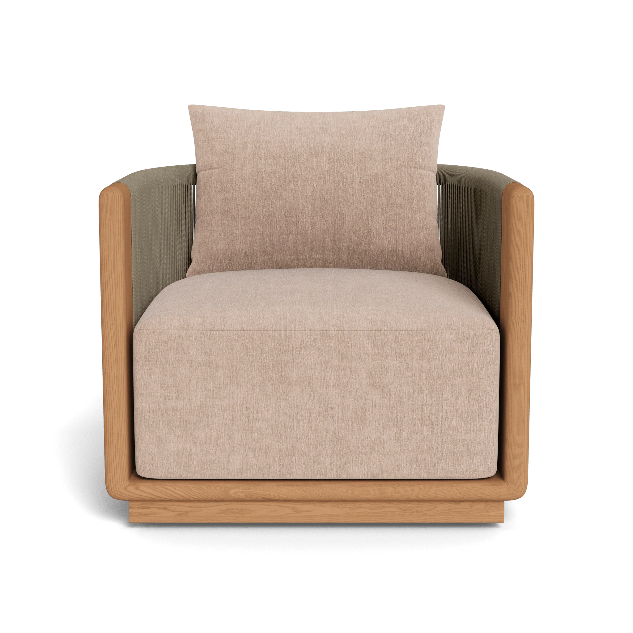 Palm Beach Teak Swivel Lounge Chair - Image 21