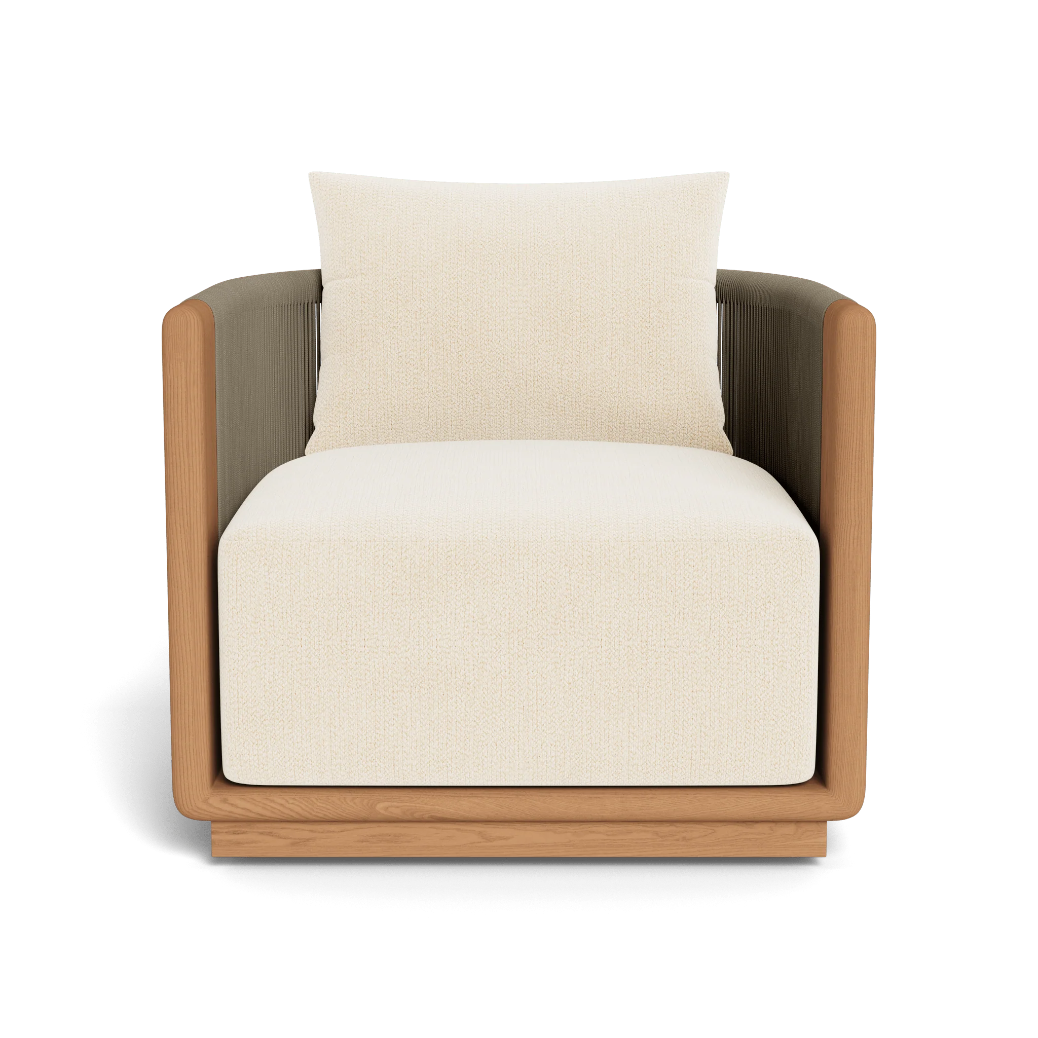 Palm Beach Teak Swivel Lounge Chair - Image 30