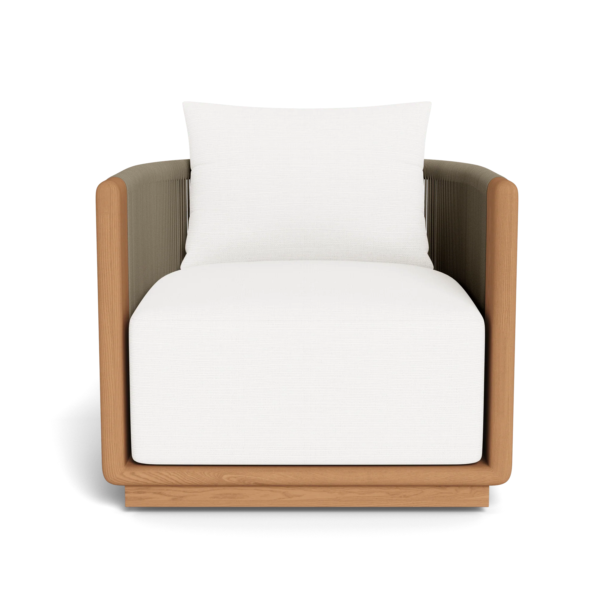 Palm Beach Teak Swivel Lounge Chair - Image 32