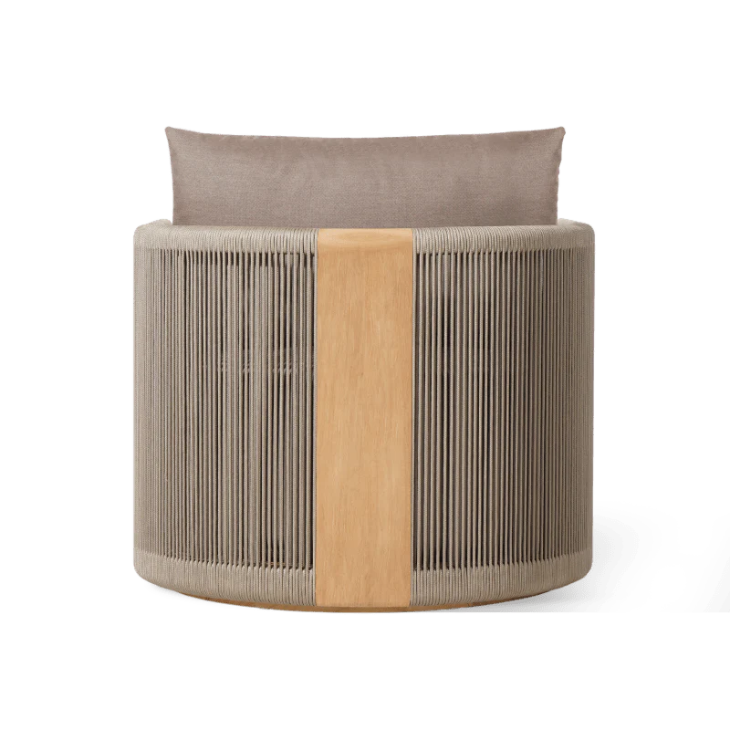 Palm Beach Teak Swivel Lounge Chair - Image 6