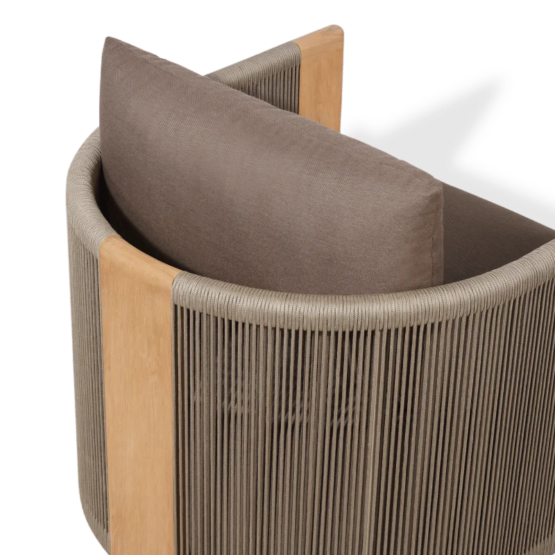 Palm Beach Teak Swivel Lounge Chair - Image 8