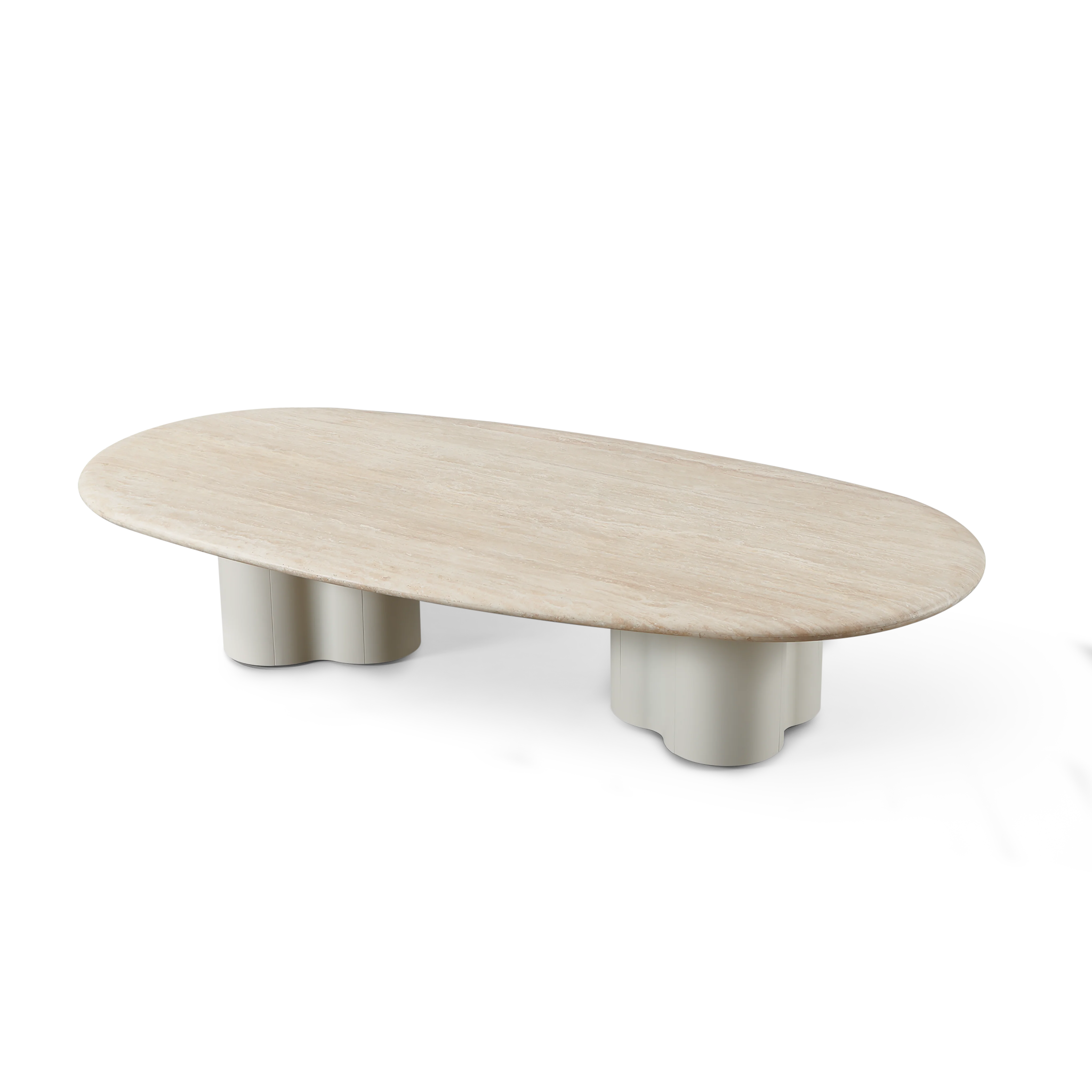 Porto Aluminum Pill Coffee Table 64" - Image 3
