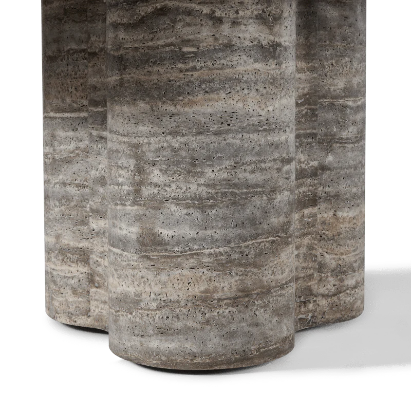 Porto Travertine Round Dining Table 72" - Image 10
