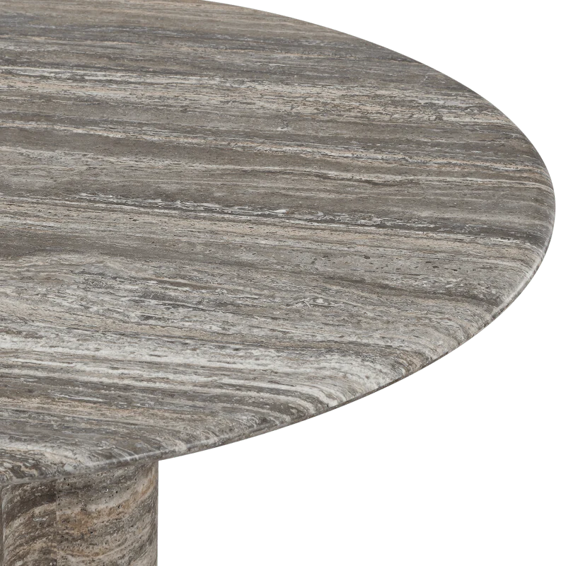 Porto Travertine Round Dining Table 72" - Image 9