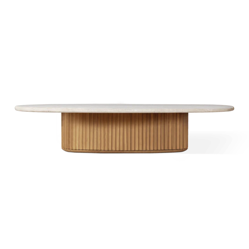 Rhodes Teak Oval Coffee Table 67"