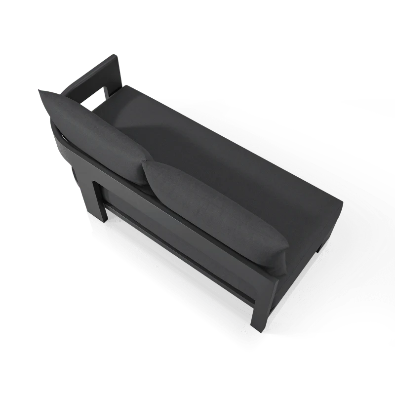 Victoria Aluminum 2 Seat 1 Arm Right - Image 4