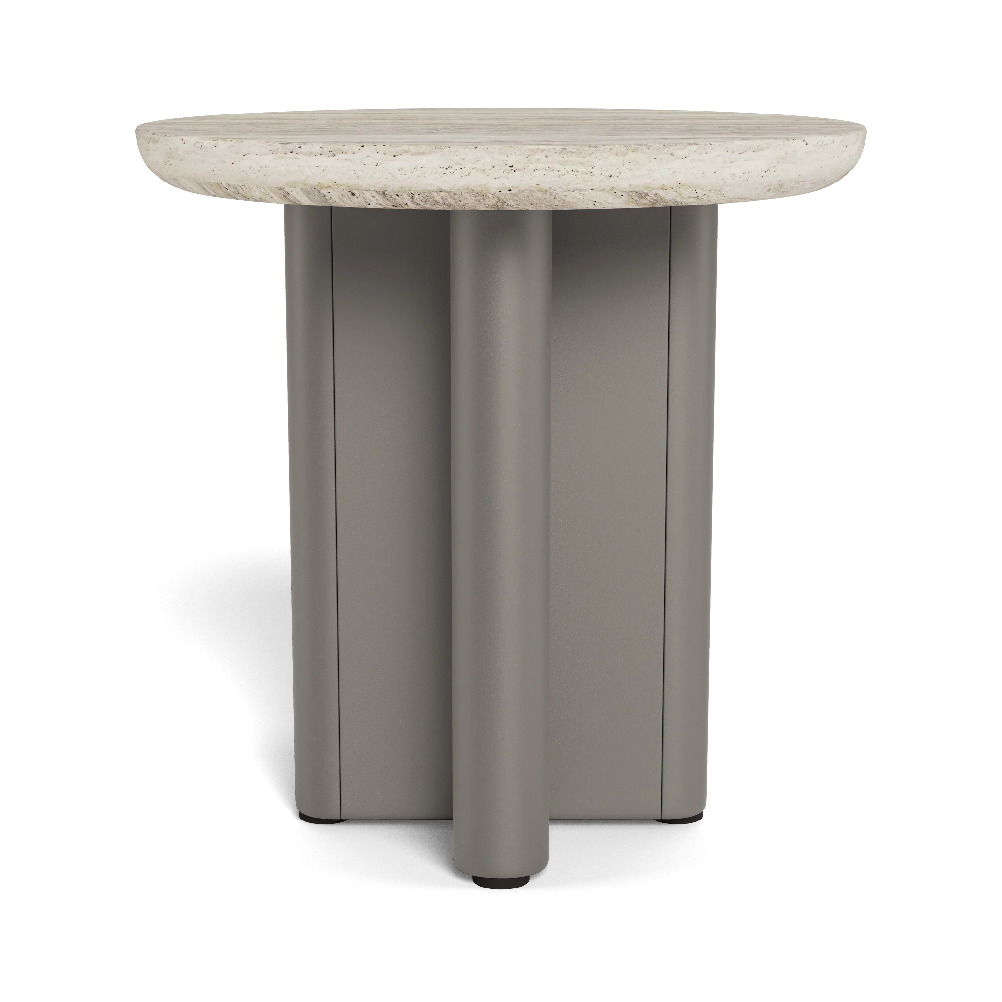Victoria Aluminum Round Side Table - Image 3