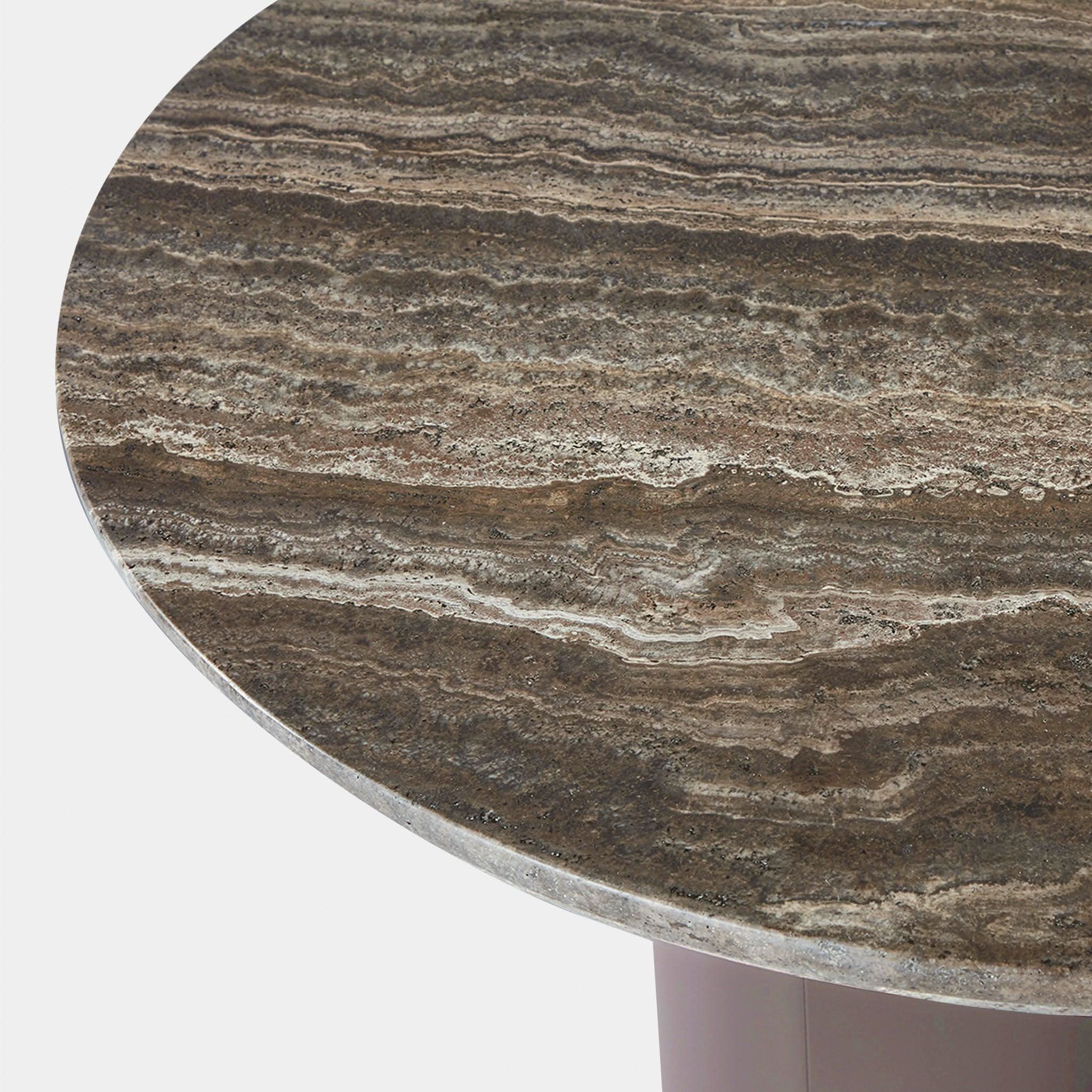 Victoria Aluminum Round Side Table - Image 4