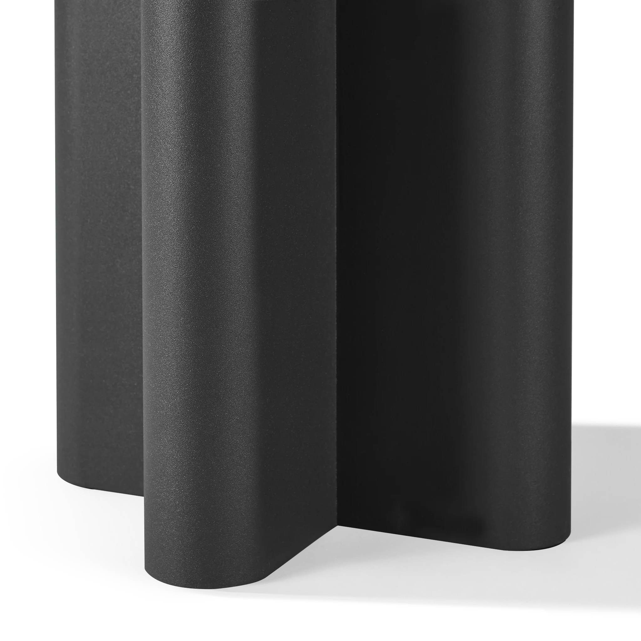 Victoria Aluminum Round Slatted Side Table - Image 7