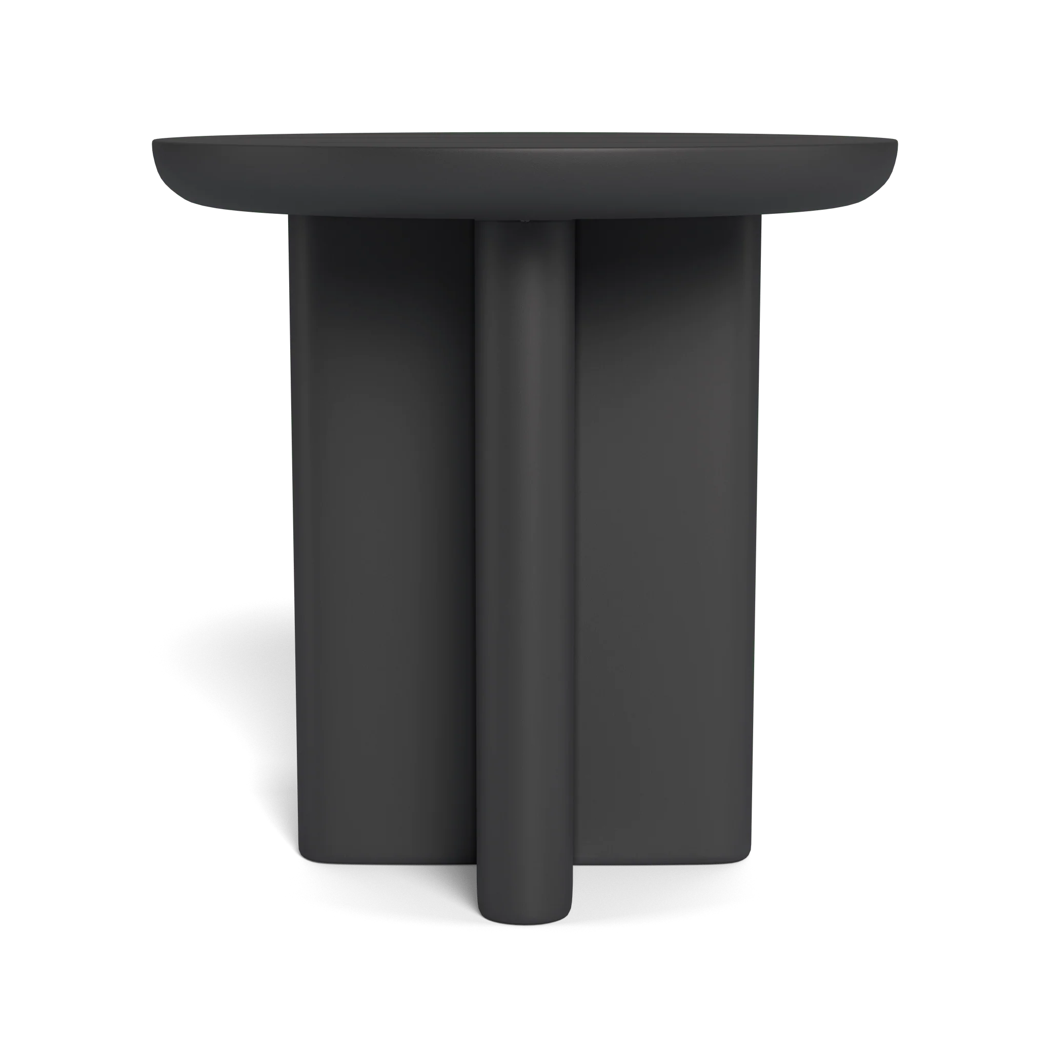 Victoria Aluminum Round Slatted Side Table - Image 8