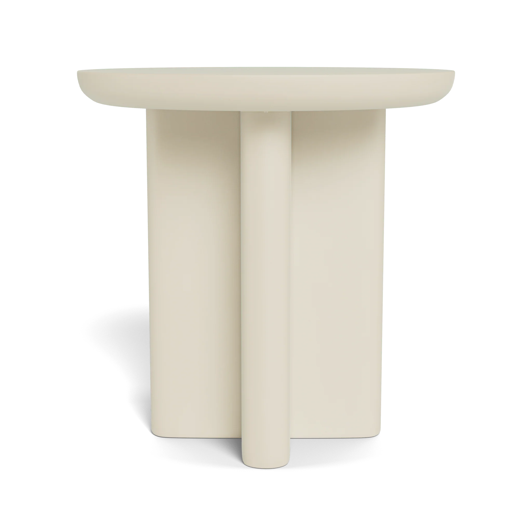 Victoria Aluminum Round Slatted Side Table - Image 9