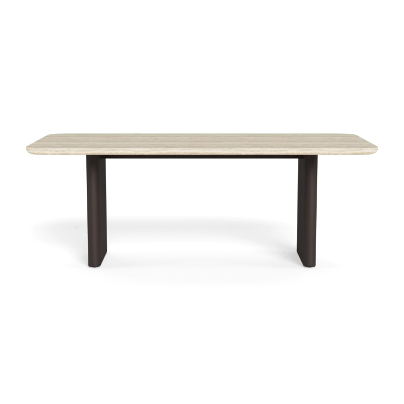 Victoria Aluminum Stone Dining Table 81" - Image 11
