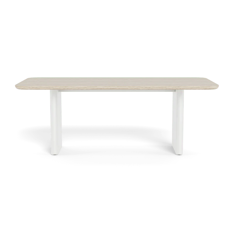 Victoria Aluminum Stone Dining Table 81" - Image 12