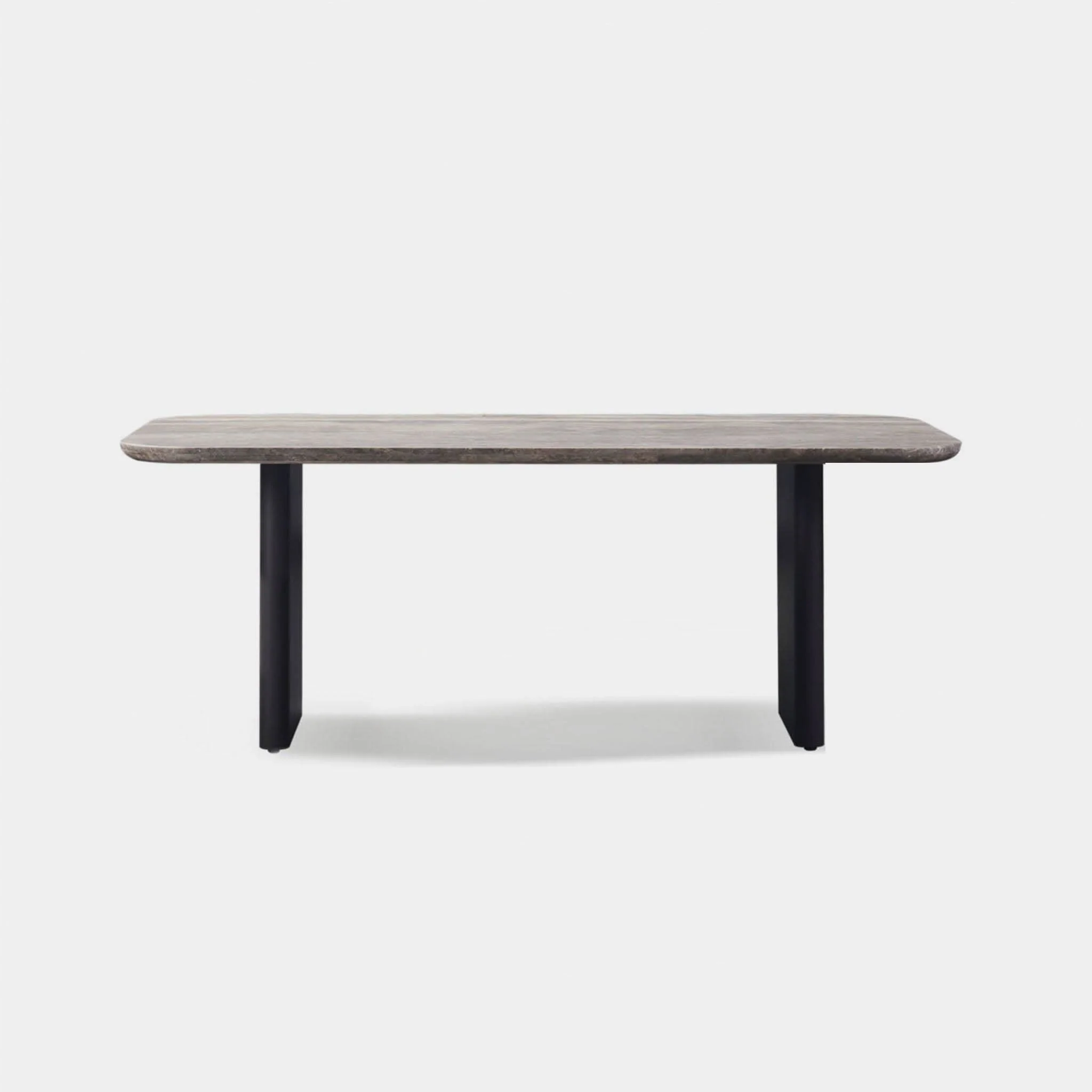 Victoria Aluminum Stone Dining Table 81" - Image 3