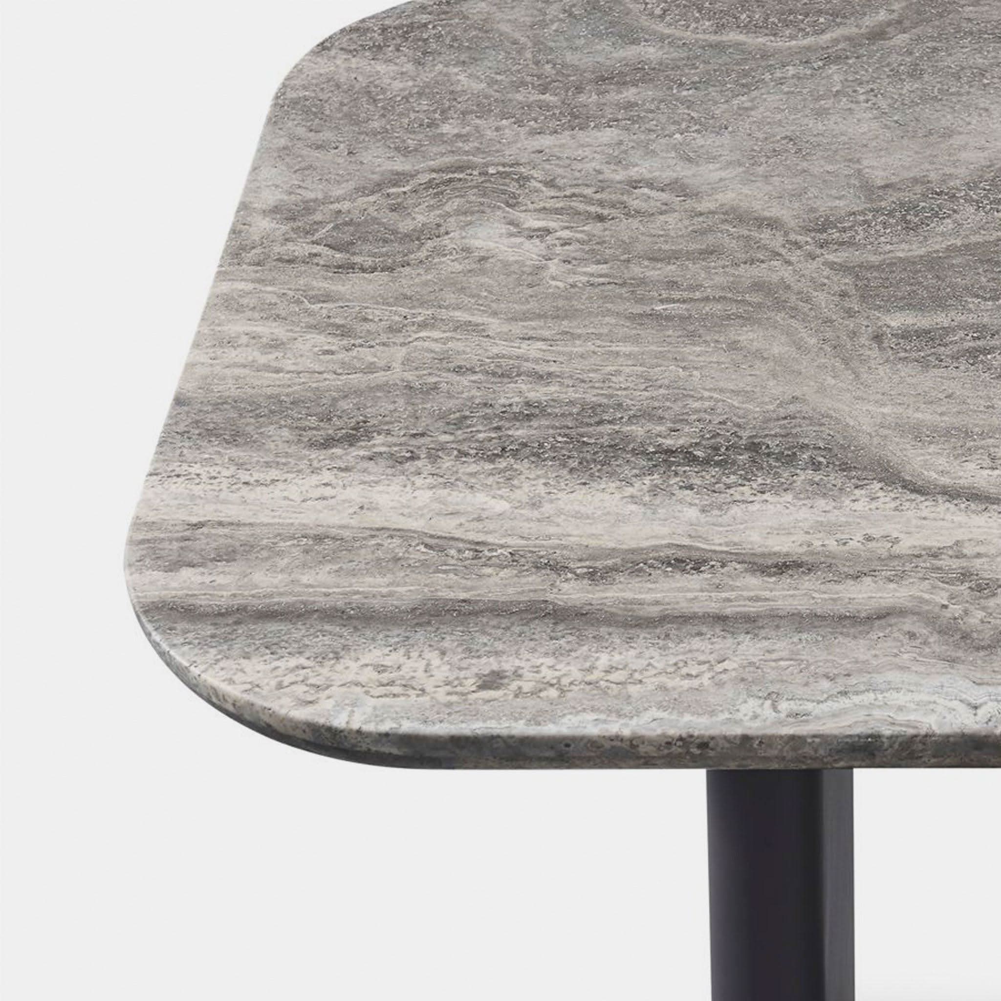 Victoria Aluminum Stone Dining Table 81" - Image 6