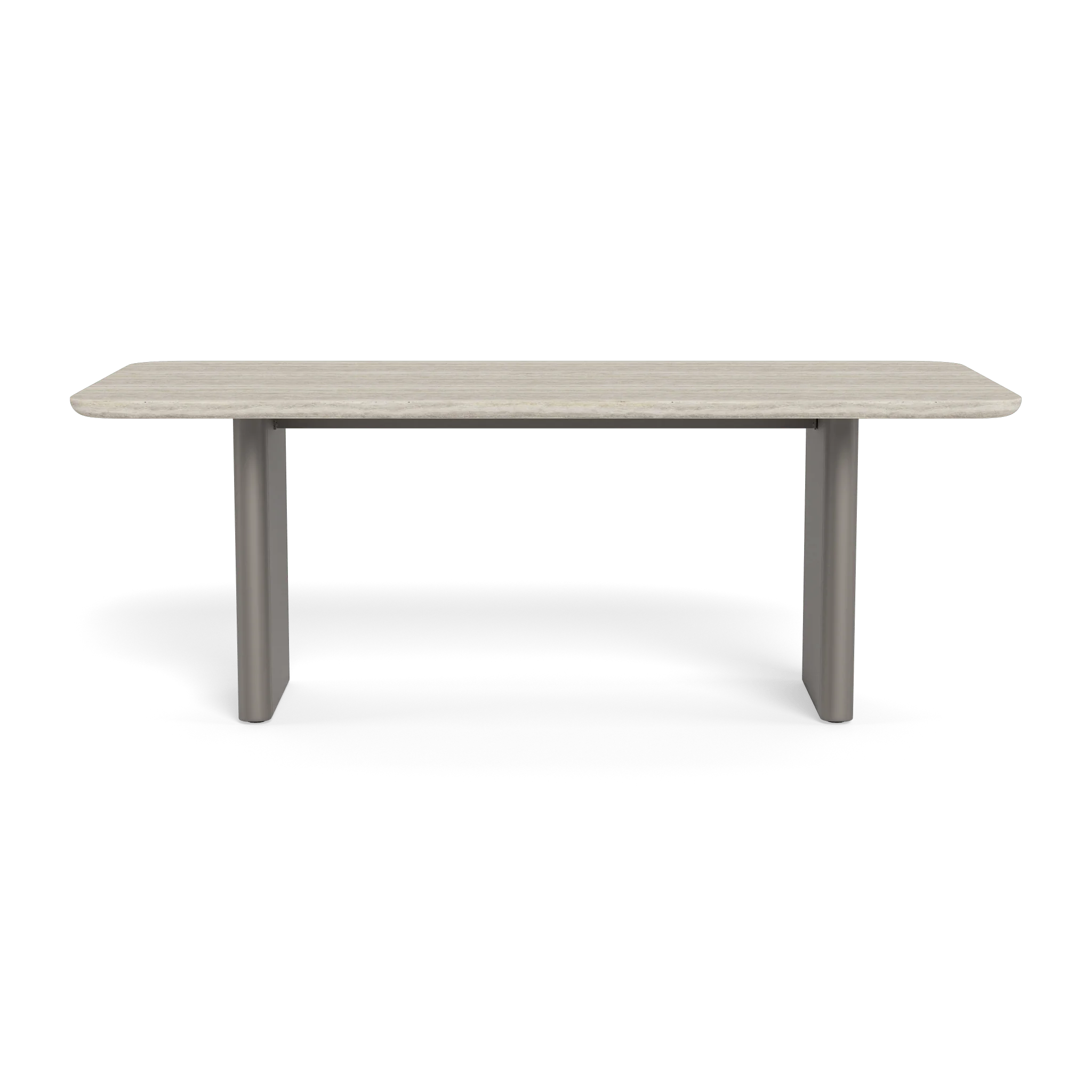 Victoria Aluminum Stone Dining Table 81" - Image 8