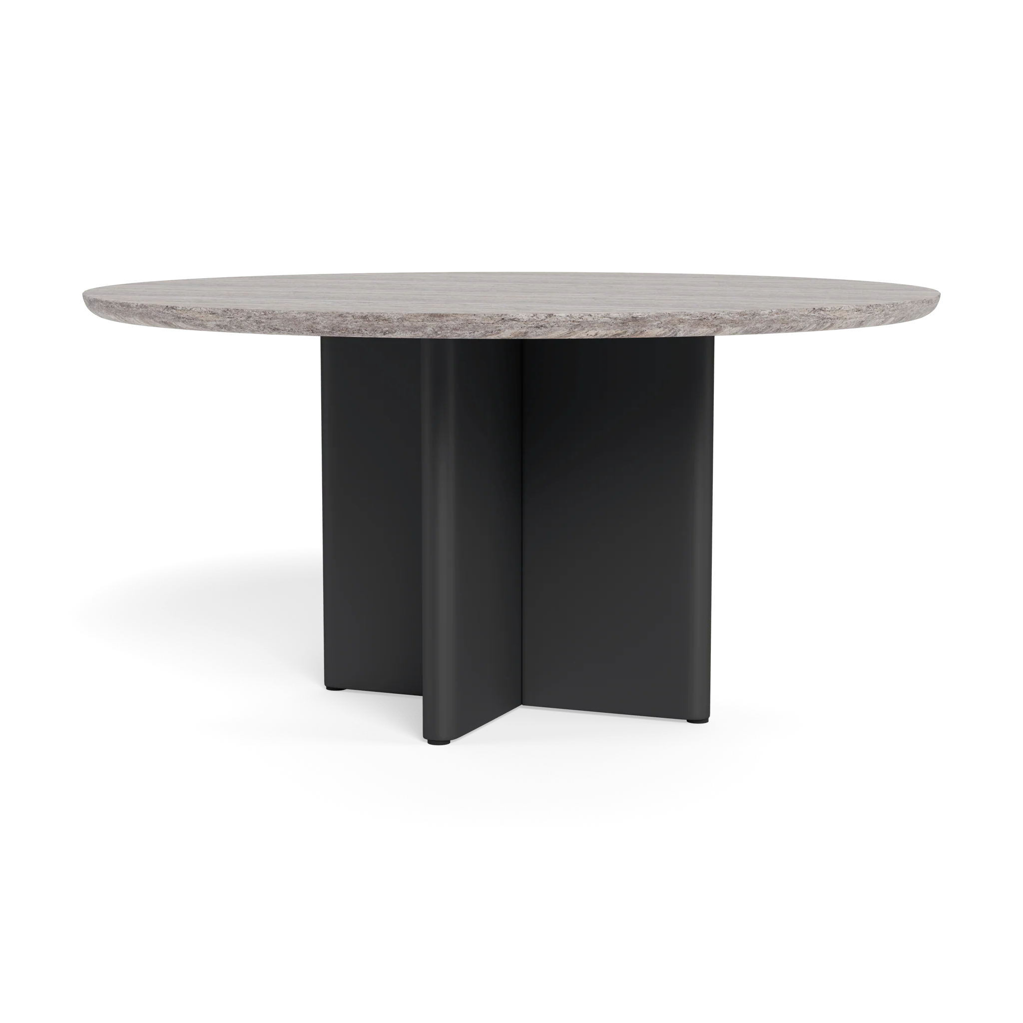 Victoria Aluminum Stone Round Dining Table 60" - Image 2