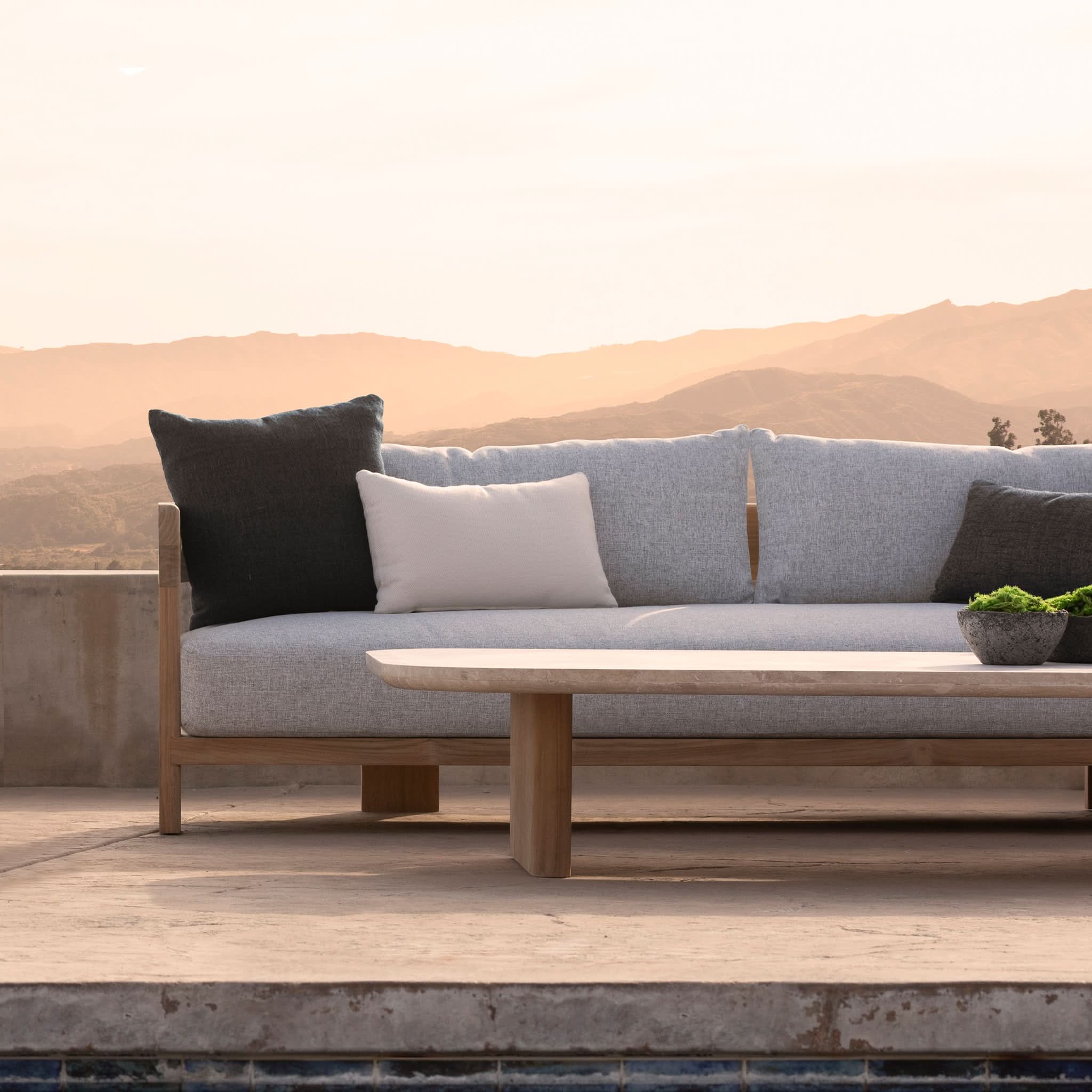 Victoria Teak 3 Seat Sofa - Image 7