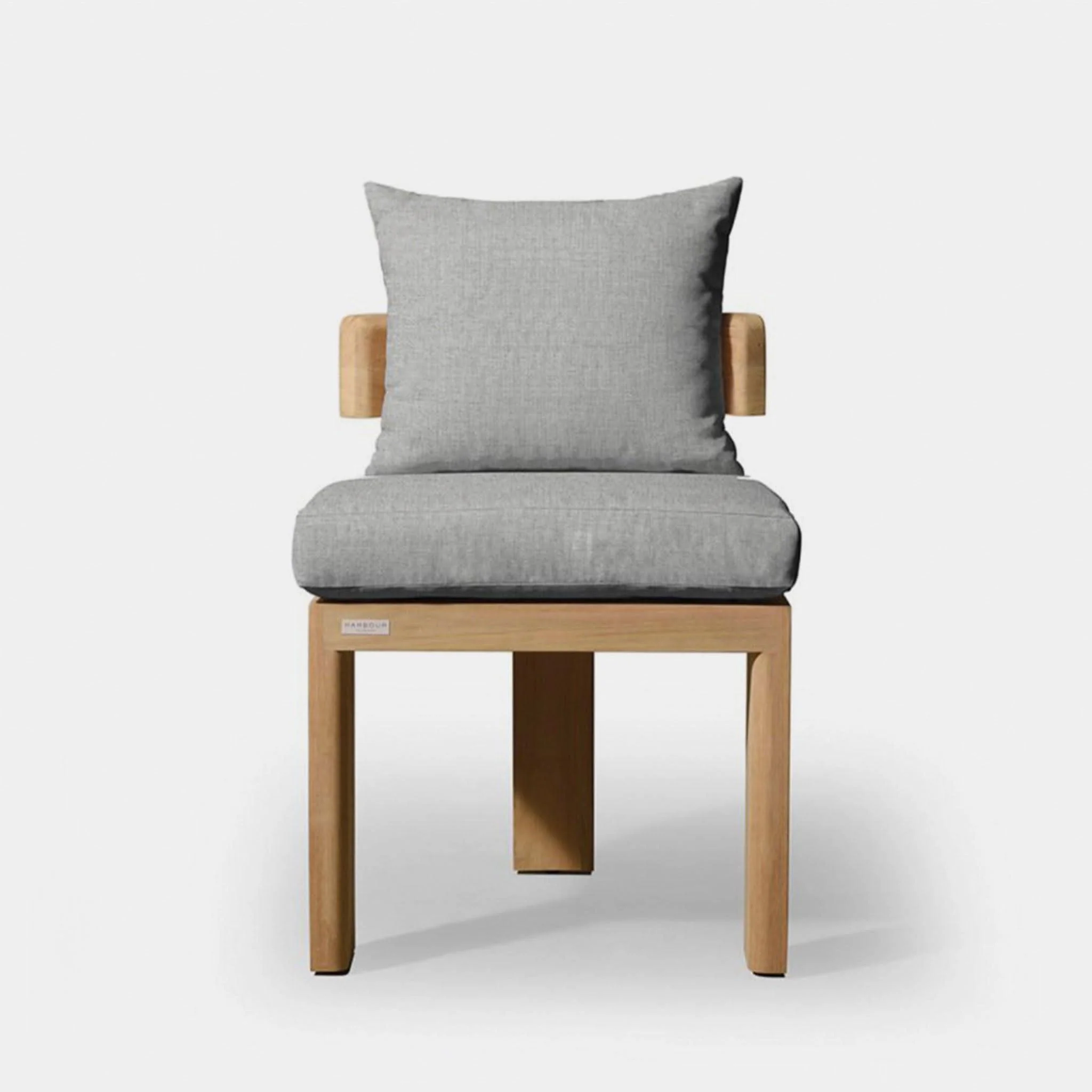 Victoria Teak Armless Dining Chair - Image 3