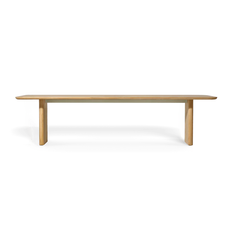 Victoria Teak Slatted Dining Table 120"