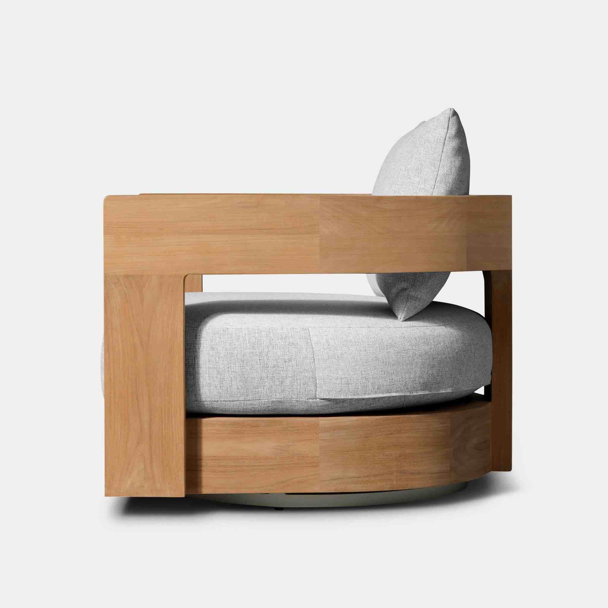 Victoria Teak Swivel Lounge Chair - Image 4