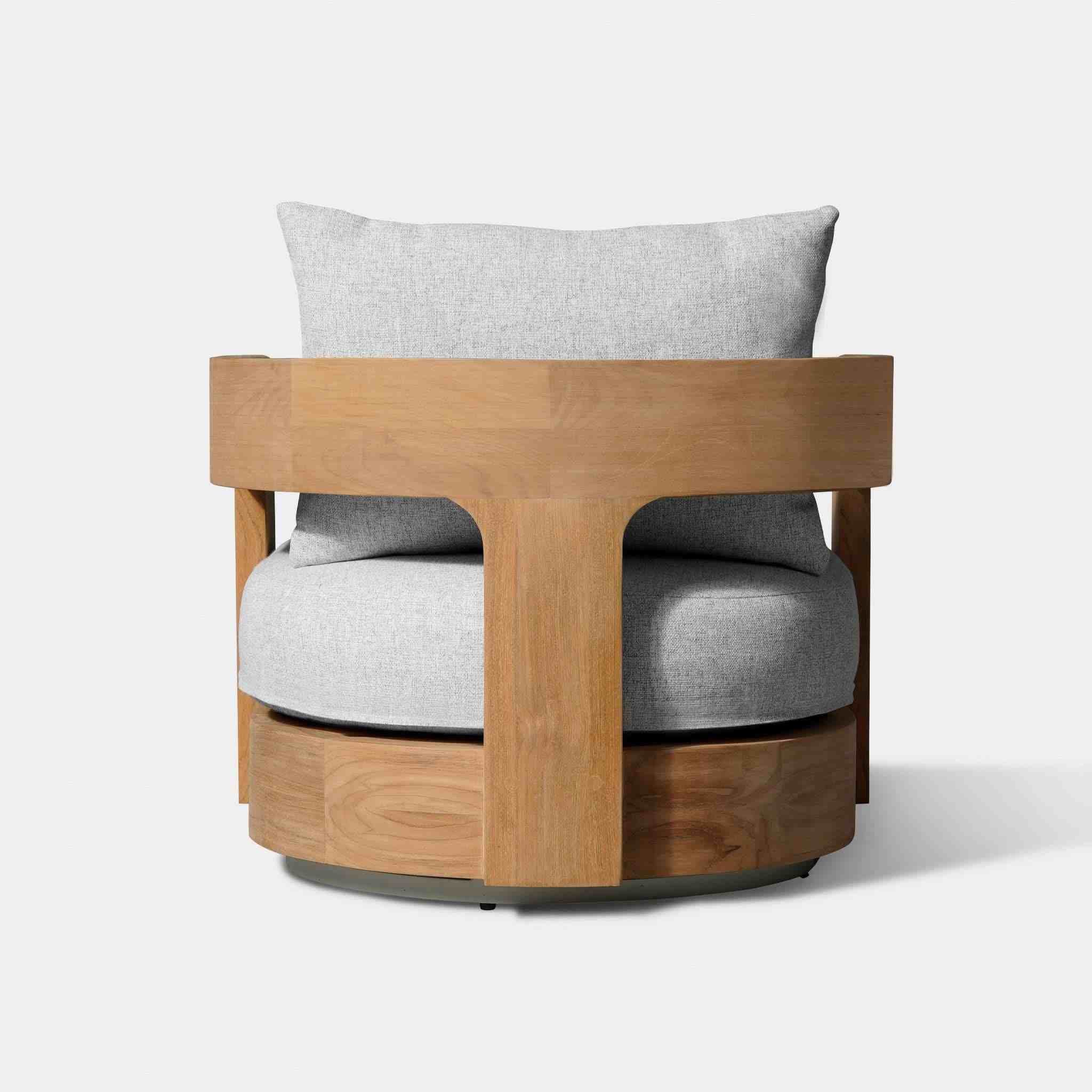 Victoria Teak Swivel Lounge Chair - Image 5