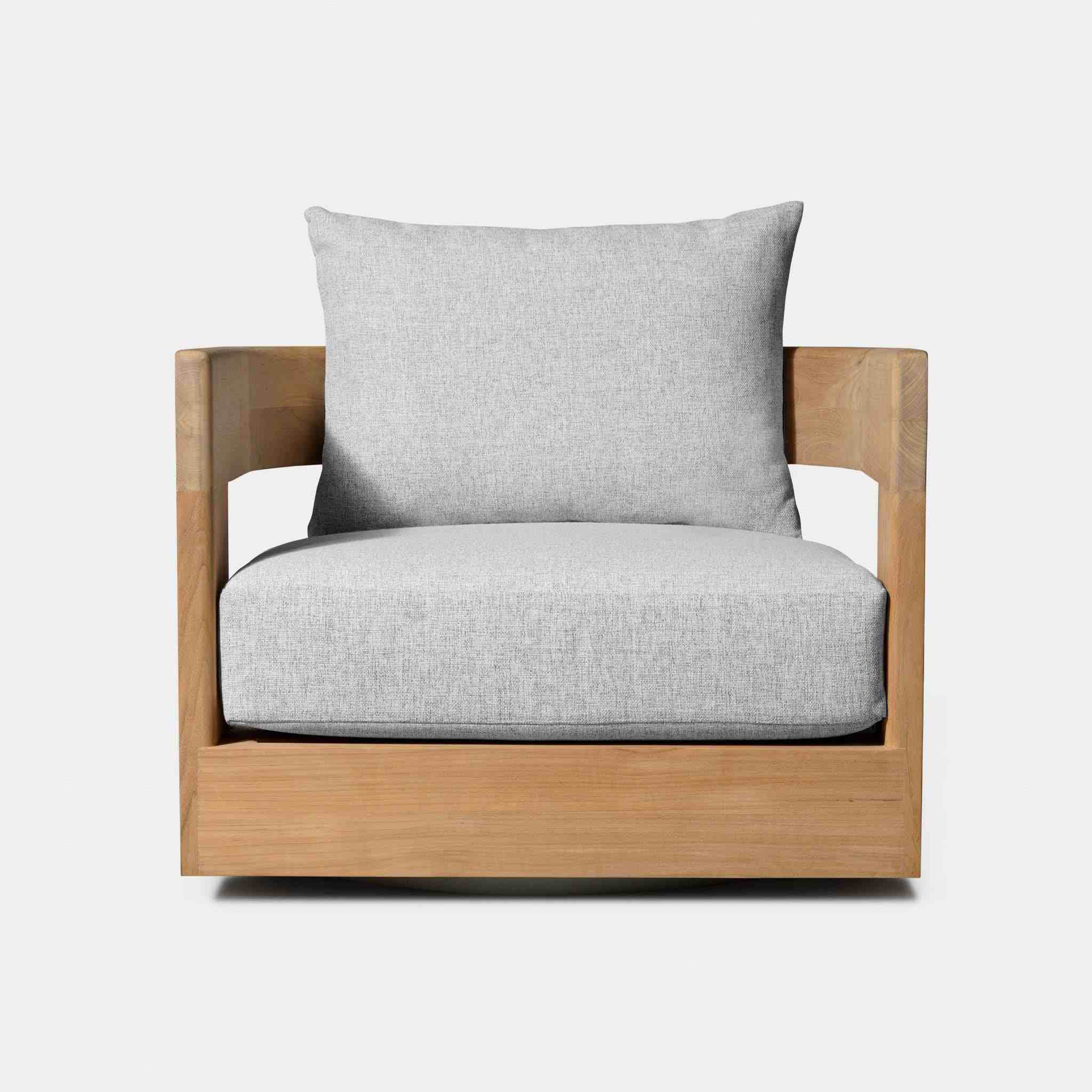 Victoria Teak Swivel Lounge Chair - Image 7